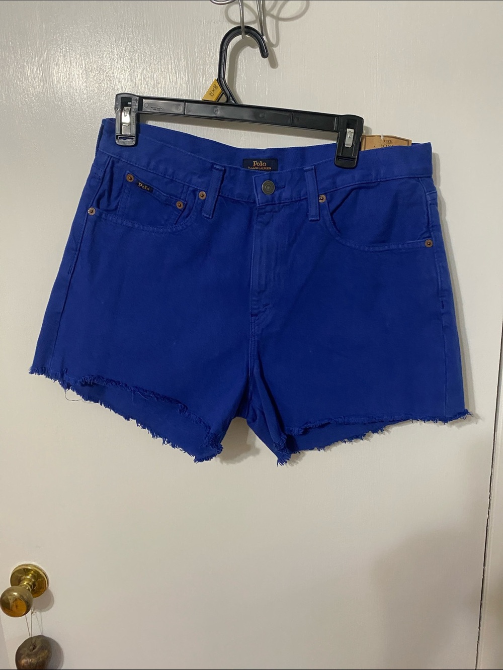 Polo by Ralph Lauren Bright Blue Cutoff Denim Shorts